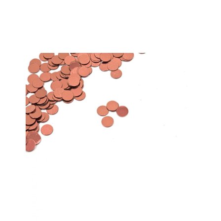 Lille rund bordkonfetti rosaguld 0,6 cm 10 g