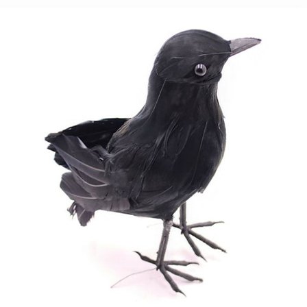 Kunstige langbenskrager Naturtro fuglefjerravn