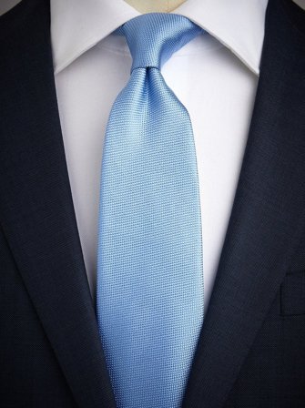 John Henric Men's Light Blue Tie Structure Size 7,5
