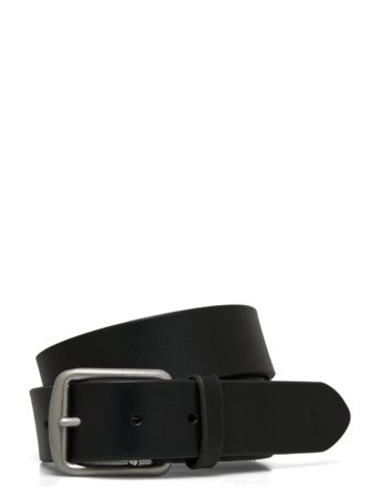 Polo Ralph Lauren Signature Pony Leather Belt - Black - 34