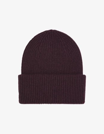 Merino Wool Hat - Oxblood Red