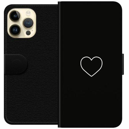 Apple Iphone 14 Pro Max Plånboksfodral Hjärta