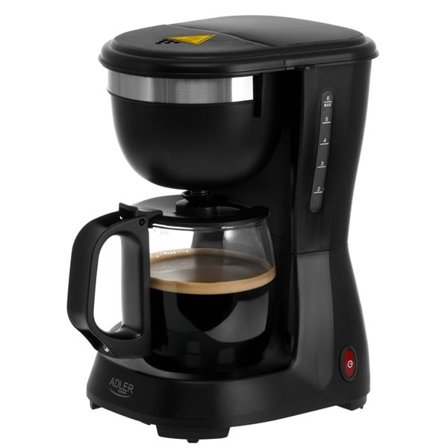 0,6 liter kaffemaskine med glasbeholder - 600 W, drypstop og autosluk - Hvid