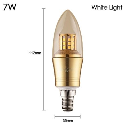 LED pære e14 7WWHITE LYS HVID LYS