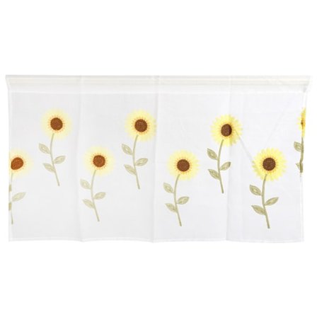 100x57CM Marguerit Mønster Håndklæde Broderi Vindue Gardin Vindue Hud til Stue Soveværelse Dekoration