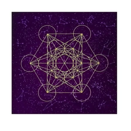 1/2/3 Astrologi Tarot Kortspill Bordduk Krystallgitter Lilla 60x60cm 1Set