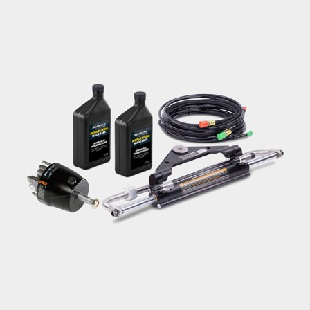 Hydraulische besturingspakket BayStar, voor buitenboordmotoren tot 150 pk + stuurpomp + hydraulische slang + olie + cilinder HC4645-3