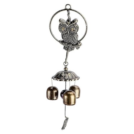 1 stk Vindklokker Dekorativ Retro Bronse Vindklokker Hengende Vindklokker Henger Pynt For Utendørs