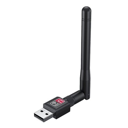 150 Mbps WiFi-adapter USB trådløst nettverkskort 8188ETV High Gain 2.4 GHz Wi-Fi-mottakerdongle med antenne Ethernet-adaptere for PC bærbar PC