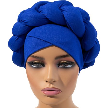Boho Braided Turban Hat For Women Mjuk Bekväm Huvudbonad För Dating Shopping