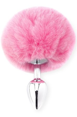 Deluxe Fluffy Bunny Tail Pink - Woome.pl