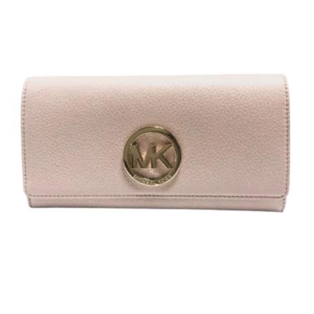 Michael Kors Pre-owned, Pre-owned Leather wallets Roze, Dames, Maat:ONE Size,leer