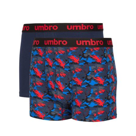 Umbro Herr Camo Boxer (2-pack) M Röd/navy