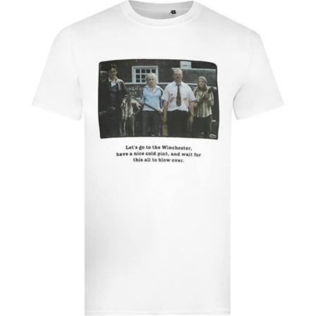Shaun Of The Dead Herr Winchester T-shirt L Vit