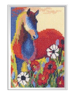 Broderikit Billede Färgens hest - RTO