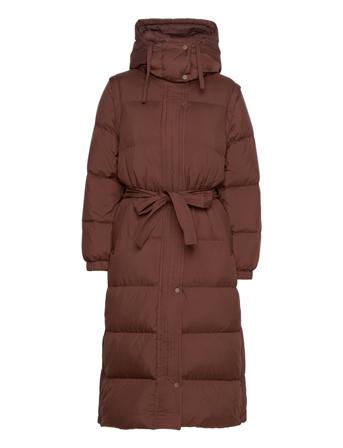 Caliste Mary Long Puffer Coat 2 In 1 Brown IVY OAK
