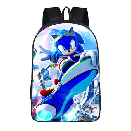Sonic Student Ryggsäck Sonic Mus Barn Tecknad Ryggsäck hög kvalitet-N