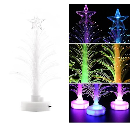 1 stk LED juletre nattlys flerfarget