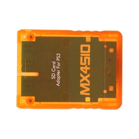 MX4SIO SIO2SD Muistikorttisovitin Käsityönä Tehty Vakaa Korvaava Muistikortinlukija PS2:lle Läpinäkyvä Oranssi