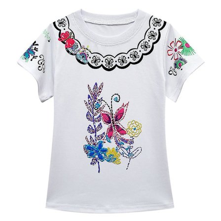 Encanto Mirabel Kids Girls Fancy Dress Cosplay Kostym Set Party Carnival Outfits