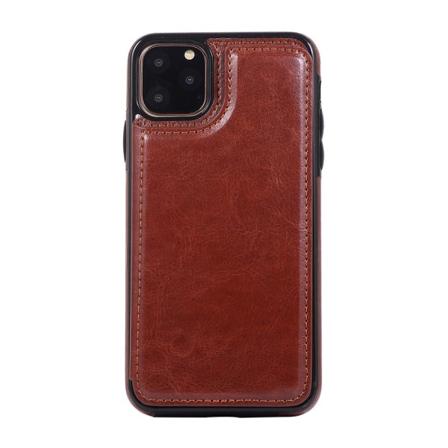 Iphone 11 - Skal Med Korthållare Brun