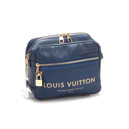 Louis Vuitton Vintage Pre-owned Leather Shoulder Väska blå, Dam Vintage Väskor, Dam, Storlek: ONE SIZE