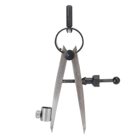 75 mm justerbar stål caliper kompassdeler med pennhylse