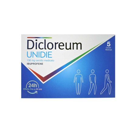 Dicloreum Unidie 5 Cerotti Medi 136mg
