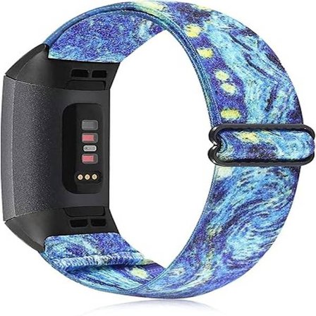 Elastiske nylonarmbånd kompatible med Fitbit Charge 5 urremme til kvinder, bløde strækbare justerbare stretch sports loop udskiftningsarmbånd