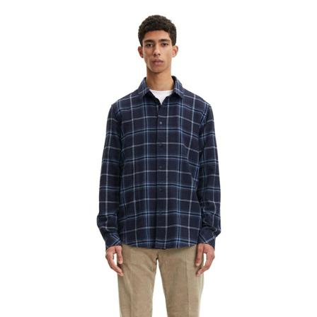 Samsøe Samsøe Shirts Blå, Herre Skjorter
