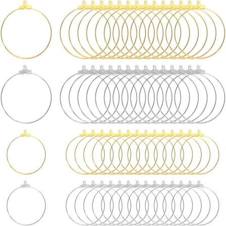 Bøjle ørering rund perler Bøjle rund ørering