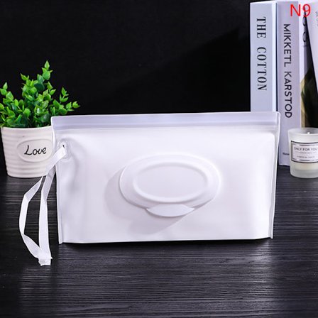 Baby Wet Wipe Pouch Portable Wipes Hållare Case Flip Cover Refil