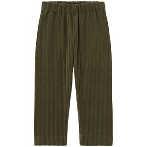 Kids - MAINIO Beetle GOTS Velour Trousers 134/140 cm - Bottoms - 134/140 cm - Green - Junge