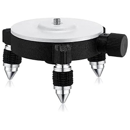 360° Justerbar Laser Nivå Adapter Roterande Bas för Laser Nivå Stativ Anslutning Svängbar Bas Finjustering