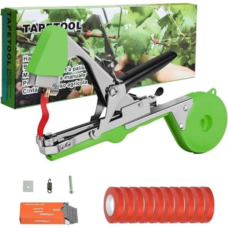Grenbinding Grenbindingsmaskin, Tappemaskin, Manuelt Landbruksverktøy for Plantebinding, Plantebindingsmaskin Verktøysett KLB