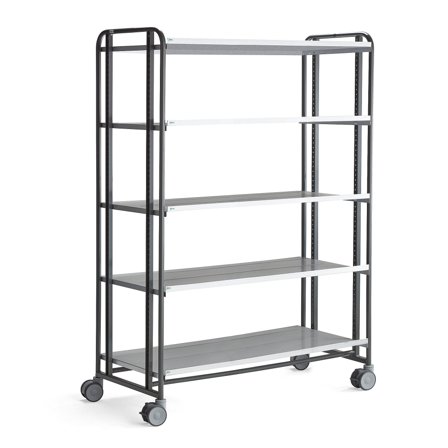 Regalwagen ANGLE mit 5 Böden, 1277 x 638 x 1850 mm
