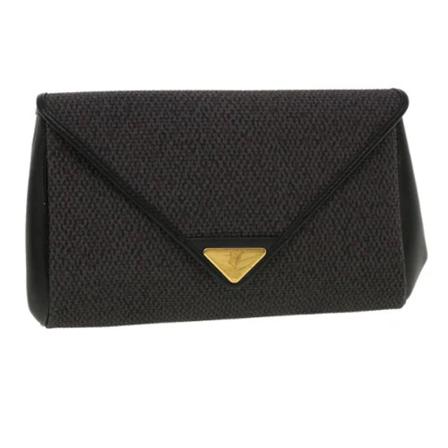Saint Laurent Vintage Pre-owned Canvas clutches Lilla, Dame Vintage Tasker, Størrelse: ONE Size