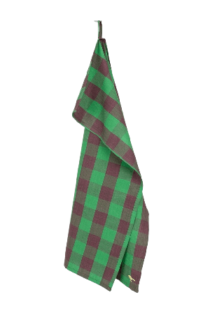 A World of Craft Noel handduk, grön/brun Kökstextil Grön 50x70 cm