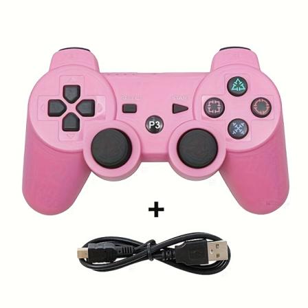 Trådlös spelplatta för styrspakskonsol, för joypad-tillbehör stöder trådlöst Pink