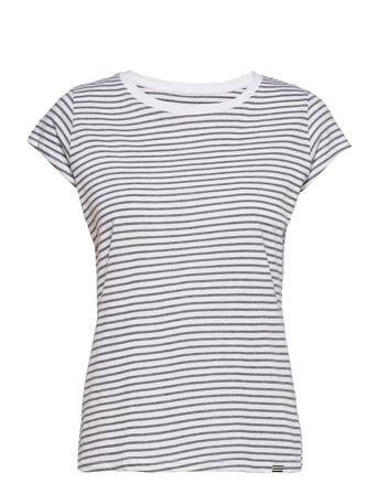 Organic Favorite Stripe Teasy T-shirts & Tops Short-sleeved Grå Mads Nørgaard