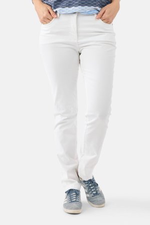 BRANDTEX - Madelaine Jeans - Hvid - Straight Fit
