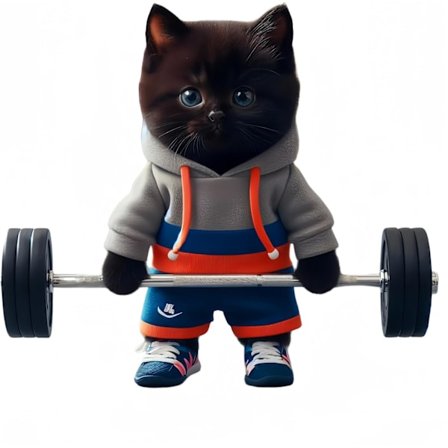 (B)Fitness Katte Have Statuer og Skulpturer Kunst Hjem Indretning Spisebord Sød Sort Kat A