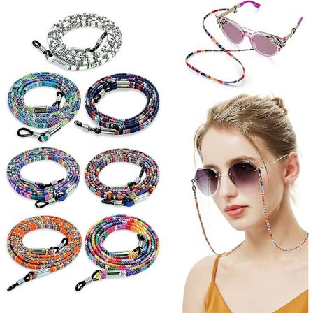 Brillerem, Brillerem til kvinder, Brillekæde, 7 stk. farverige briller