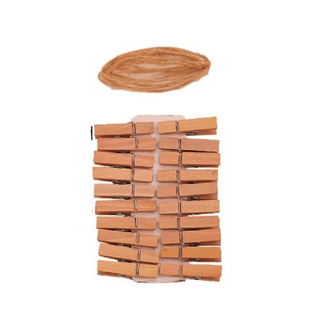 20 stk DIY Små Klyper for Kreative Tre-klesklyper til Scenebakgrunnstilbehør Hjemmefoto Håndverk Veggdekor