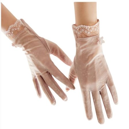 Kesäiset ohuet ulkoilu- ja pyöräilyaurinkosuojakäsineet Pink