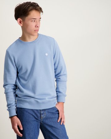 Calvin Klein MONOGRAM MINI BADGE CREWNECK Sininen Villapuserot Pojat - Kids Brand Store