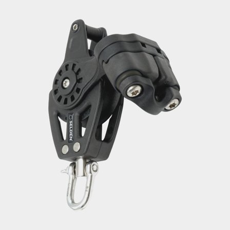 Polea simple con grillete Seldén BBB 40, giratoria, con rodamientos, con cáncamo & mordaza, para cabos Ø3 - 7 mm