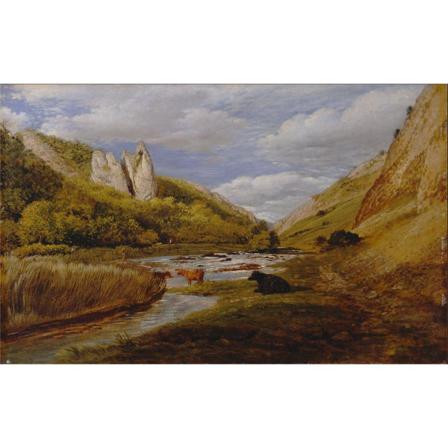 In Dovedale (1814), John Linnell Brun