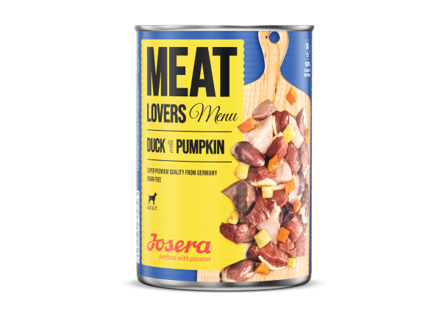 Josera Meat Lovers And og Gresskar Våtfòr 800g