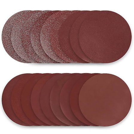 Slipeskiver 180mm Slipeskive 50 stk Sandpapir 40/60/80/100/120/150/180/240/320/400 Grit